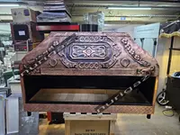 150x45 cm Copper Closed Fire Pit Grill