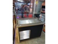 150x70x125 cm Refrigerated Raw Meatball Counter - 0