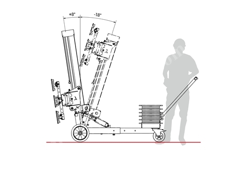 Robot de montage de transport de verre de 400 kg