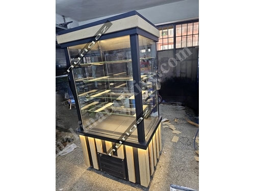 3-Shelf (100X70x190 Cm) Vertical Type Cake And Dessert Display Cabinet