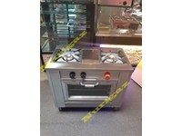 2-Eye (90X50x85 cm) Stainless Steel Stove - 0