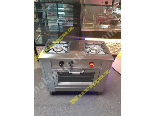 2-Eye (90X50x85 cm) Stainless Steel Stove