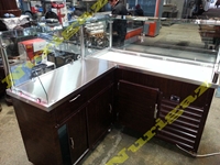 150x100 Cm L Type Refrigerated Raw Meatball Counter - 4