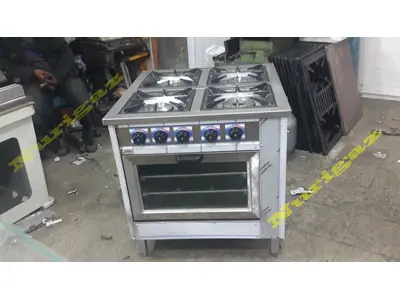 80X80 Cm 4 Burner Gas Cooker Oven