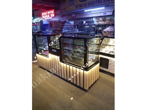 250x70x140 Cm Refrigerated Pastry Display Cabinet