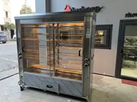 24 Şişli Gaz et LPG double vitrine machine à rôtir les poulets
