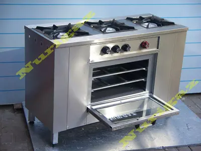 3-Burner 120X50x85 cm Oven Gas Cooker