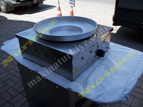 55X55 cm Stainless Steel Countertop Tantuni and Mussel Stove