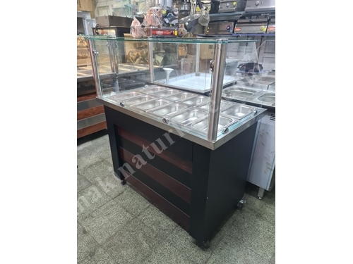 Stainless Steel 120X60 Cm 12-Hole Bain-Marie Counter