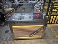 120 Cm Stainless Steel Rice Table with LED Lights - 2