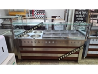 Stainless Steel 200X85x125 Cm 12 Compartment Food Counter - 0