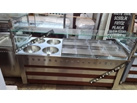 Stainless Steel 200X85x125 Cm 12 Compartment Food Counter - 1