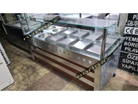 Stainless Steel 200X85x125 Cm 12 Compartment Food Counter - 2