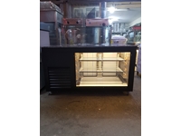 150X75x90cm Stainless Steel Wheeled Wedge Type Kebab Cabinet - 0