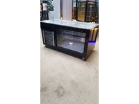 150X75x90cm Stainless Steel Wheeled Wedge Type Kebab Cabinet - 1