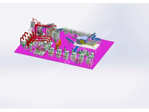 Granule Extruder Machine Side Feed with Head Cutting