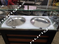120X60x125 Cm Double Adana and Water Borek Resting Counter - 1