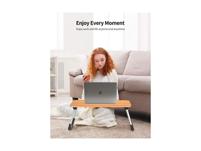 Hodbehod Laptop Stand Table Foldable Bed Couch Top Breakfast Computer Stand - 2
