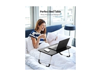 Portable Foldable Flat Surface Bed Laptop Multi-Purpose Table - 3