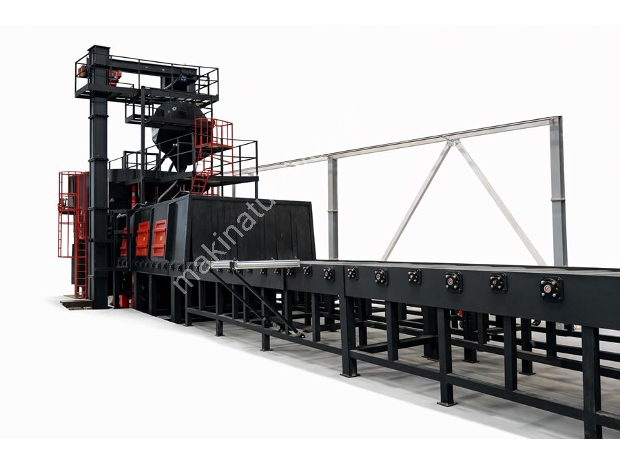 Machine de sablage de type tunnel