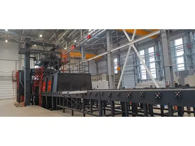 Machine de sablage de type tunnel