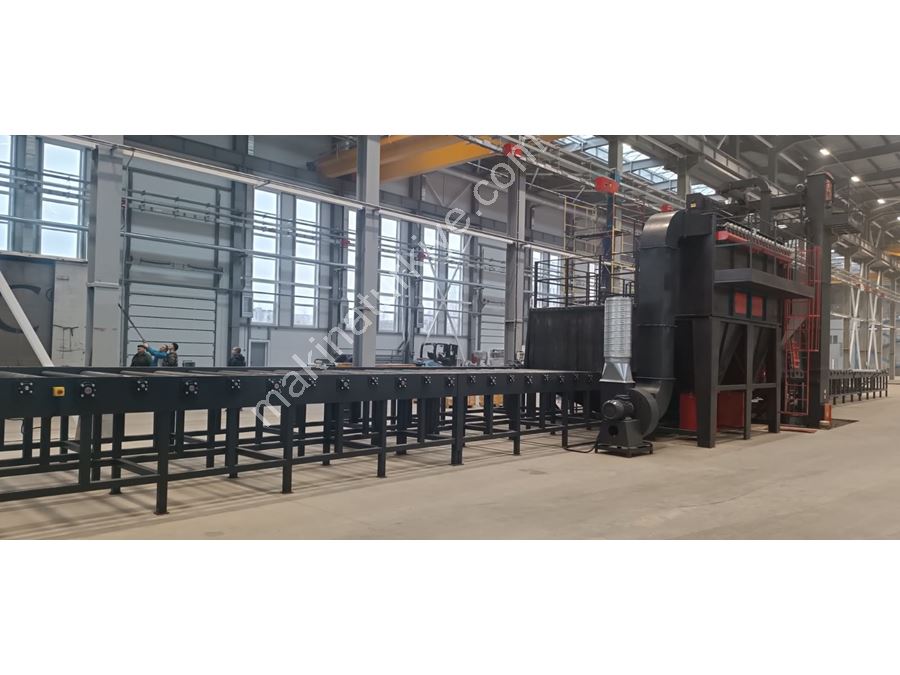 Machine de sablage de type tunnel