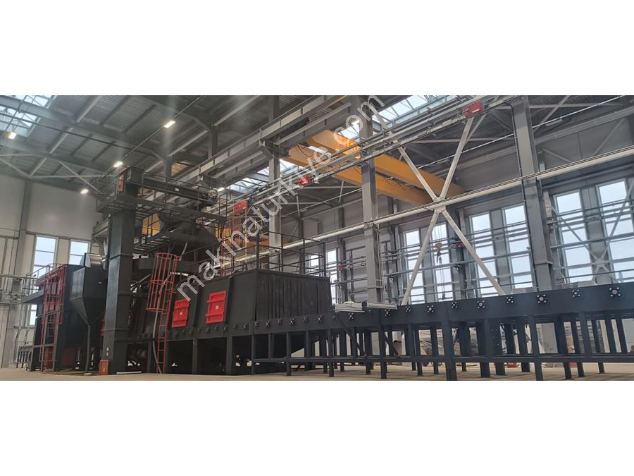 Machine de sablage de type tunnel