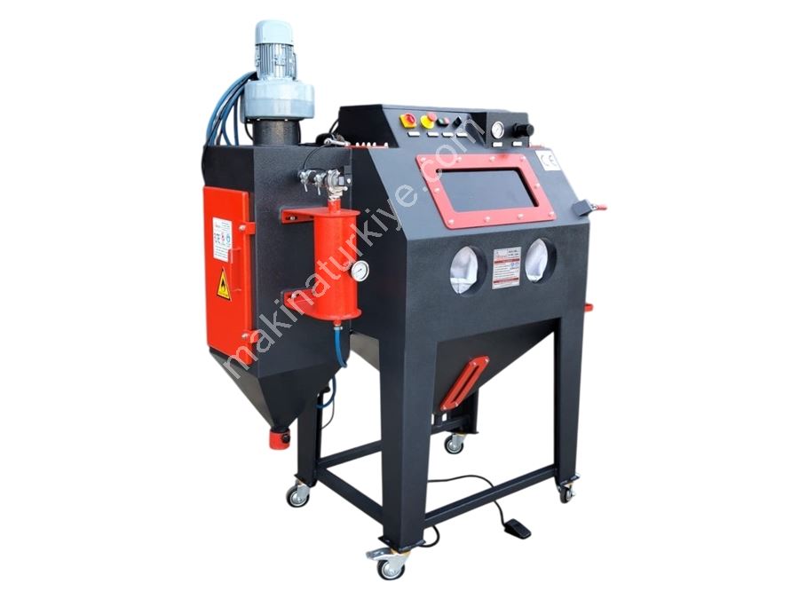 Пескоструйная кабина с вакуумом 1000 и фильтром