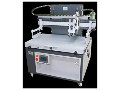 70x100 cm 4/3 Luftgeblasene (horizontale Druck) halbautomatische Siebdruckmaschine