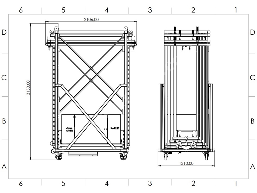 8 Meter Carlift Load Carrying Platform