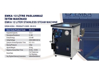 12 Litre İçi Paslanmaz Kuyumcu İstim Makinası