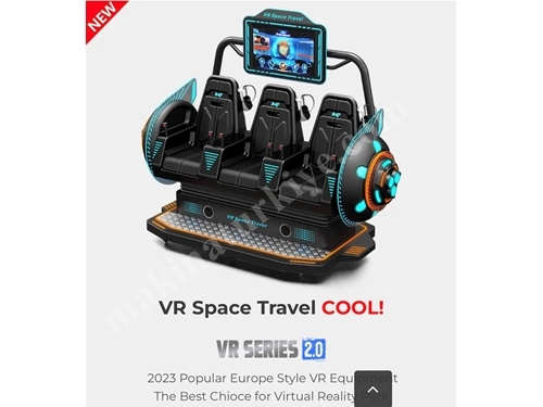 9D Vr Virtual Reality Simulator for 3 People Space Travel