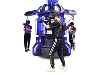 9D Vr Virtual Reality Simulator for 3 People Target Game - 0