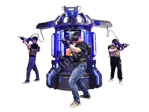 9D Vr Virtual Reality Simulator for 3 People Target Game