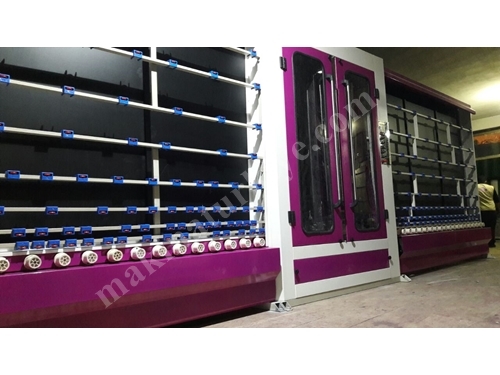 1800 Piece 6 Brush Professional Vertical Glass Washing Machine