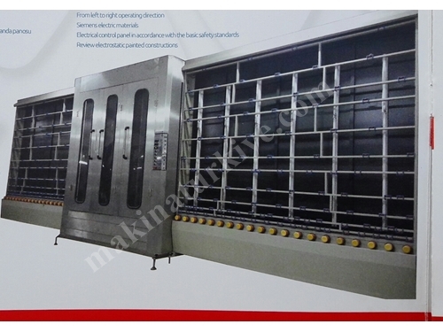 2500 Piece 6 Brush Vertical Glass Washing Machine