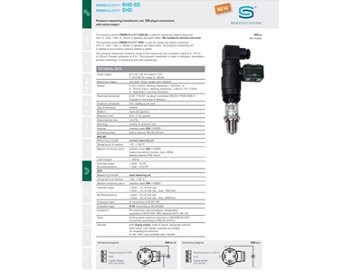 2.5 Bar Pressure Measuring Transducers - 1