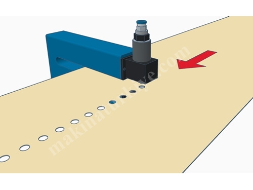 Machine de perforation de trous de film macro à mouvement pneumatique à 1 unité (Ø 0,5-16 mm)