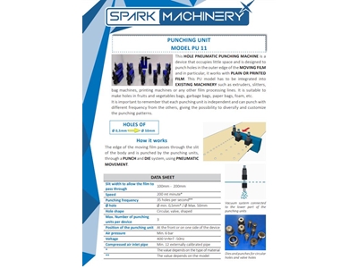 3-teilige (Ø 0,5-50 mm) pneumatische Makro-Bewegungsfolienlochbohrmaschine - 2