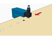 Пневматический макро-перфоратор для пленки с отверстиями на 1 единицу (Ø 0,5-100 мм) - 0