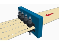 Пневматический макро-перфоратор для пленки с отверстиями на 16 единиц (Ø 0,5-50 мм) - 0