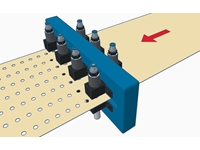 Пневматический макро-перфоратор для пленки с отверстиями на 16 единиц (Ø 0,5-50 мм) - 0