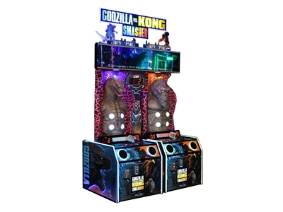 1-4 Oyunculu Godzilla Vs. Kong Smasher Oyun Makinası - 1