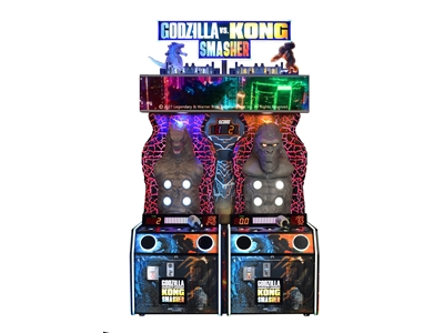 1-4 Oyunculu Godzilla Vs. Kong Smasher Oyun Makinası - 0