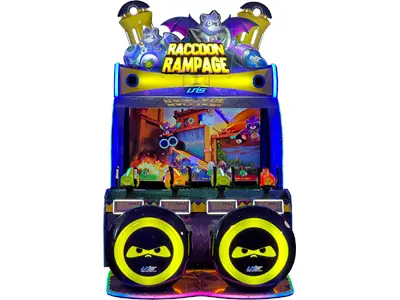 4 Oyunculu Raccoon Rampage Hedef Oyun Makinası