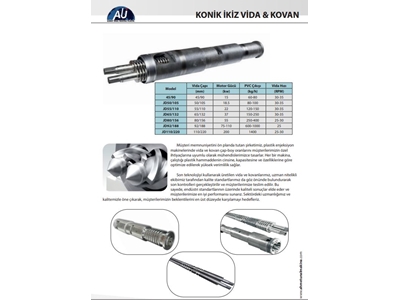 45-90 mm Konik İkiz Vida Kovanı - 3