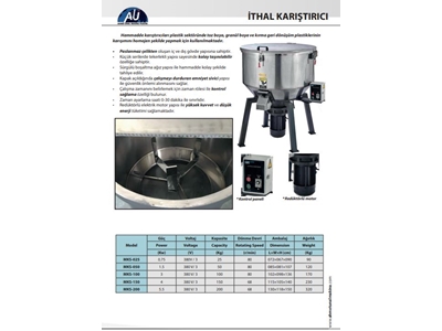 200 Kg İthal Plastik Hammadde Karıştırıcı - 1