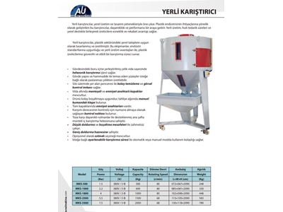 600 Kg Yerli Plastik Hammadde Karıştırıcı - 1