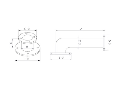 425 mm Hammadde Kurutucu Makine Dirseği - 1