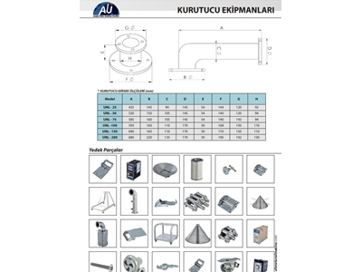 425 mm Hammadde Kurutucu Makine Dirseği - 2